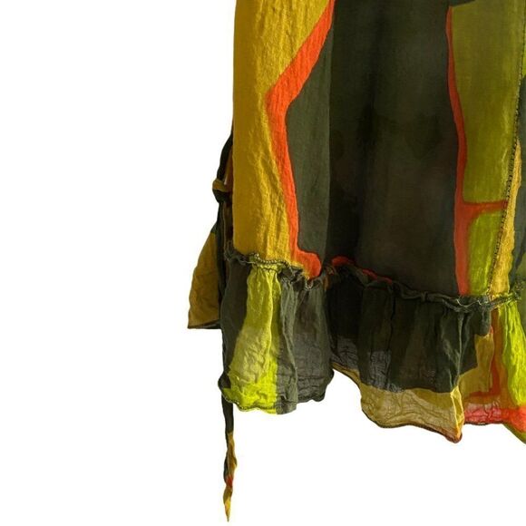 Aller simplement Girls Sleeveless Dress Green L XL - Picture 5 of 11